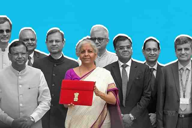 Nirmala Sitharaman with budget team